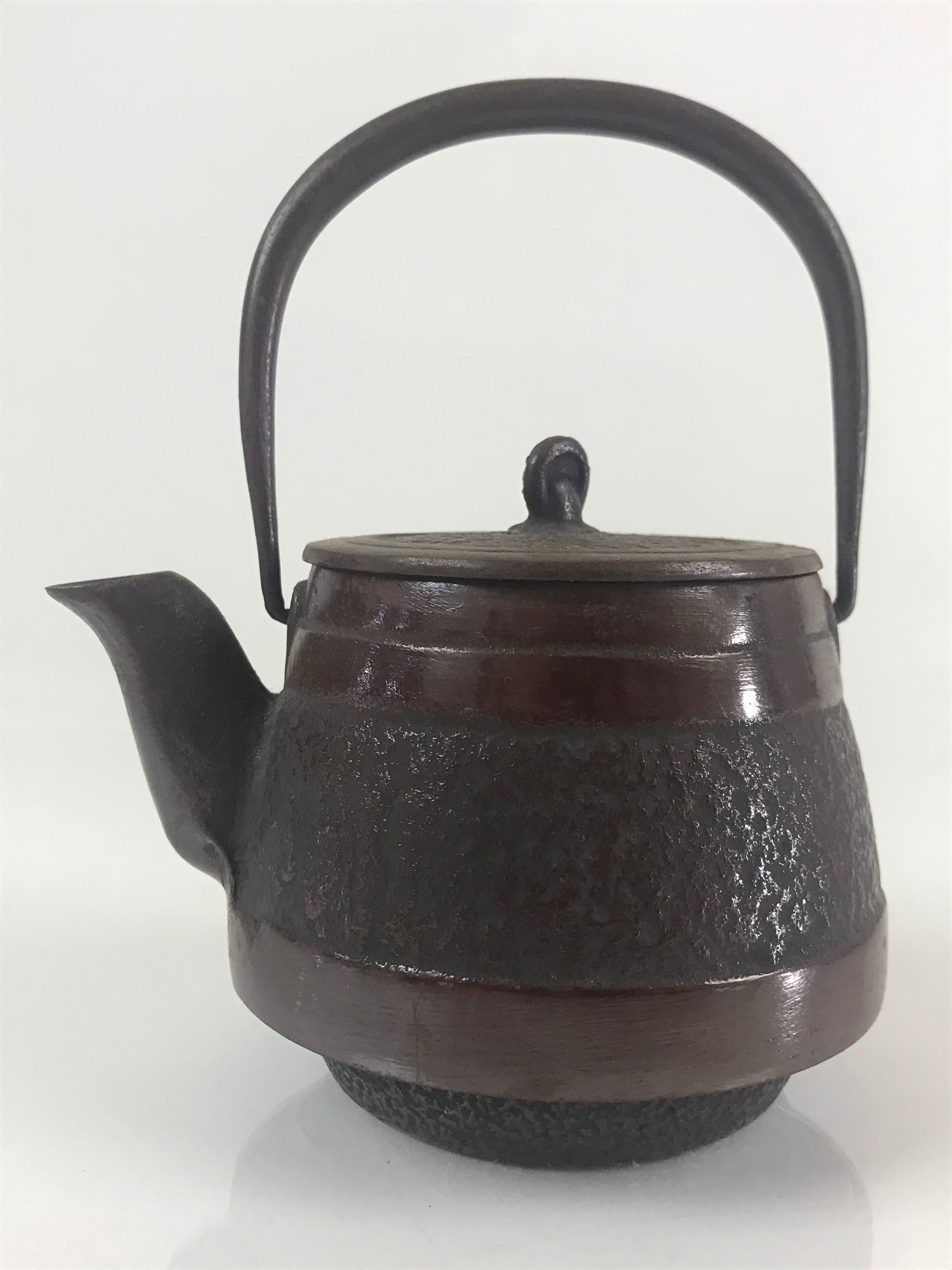 Japanese Cast Iron Teapot Tetsubin Kettle Trivet Vtg Nanbu Tekki Kyusu T102