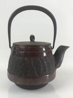 Japanese Cast Iron Teapot Tetsubin Kettle Trivet Vtg Nanbu Tekki Kyusu T102
