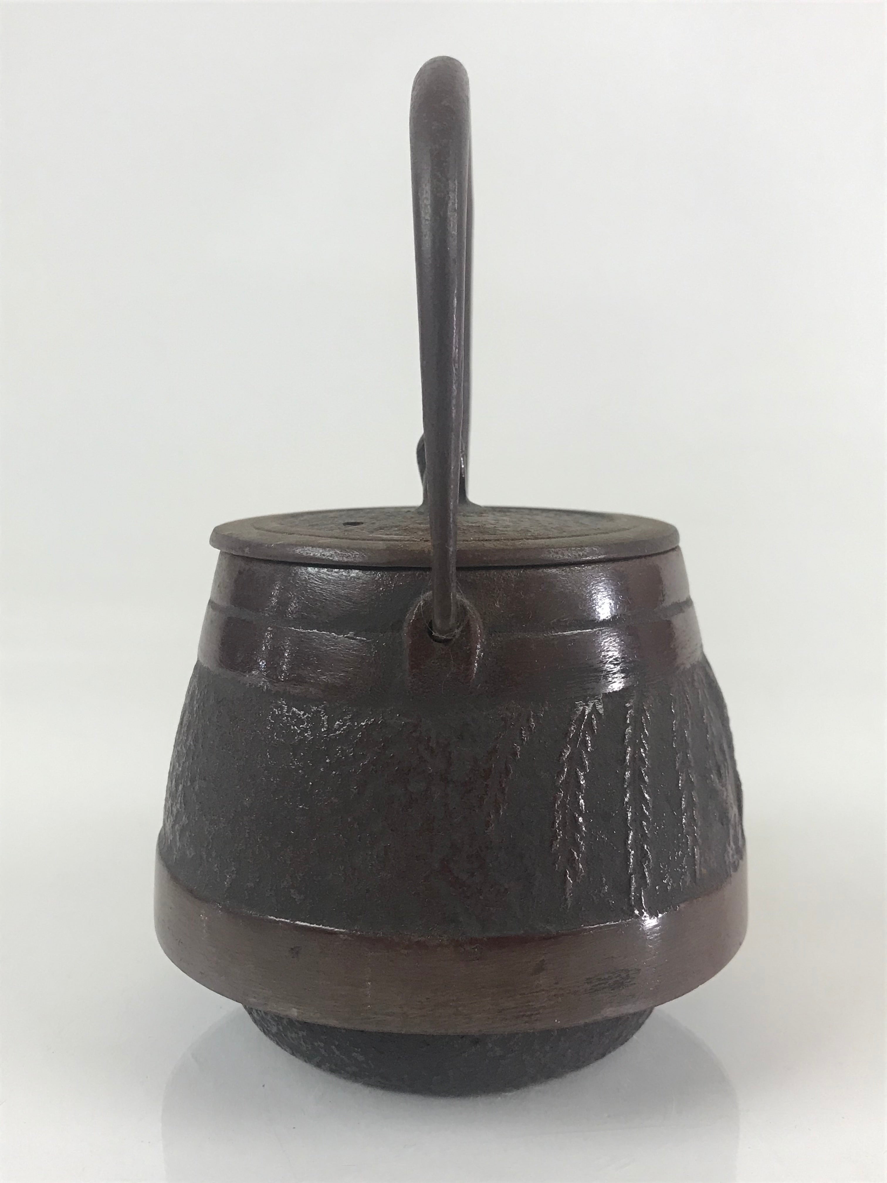 Japanese Cast Iron Teapot Tetsubin Kettle Trivet Vtg Nanbu Tekki Kyusu T102