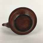 Japanese Cast Iron Teapot Vtg Kyusu Tetsubin Kettle Flower Nanbu Tekki Brown T82