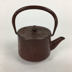 Japanese Cast Iron Teapot Vtg Kyusu Tetsubin Kettle Flower Nanbu Tekki Brown T82