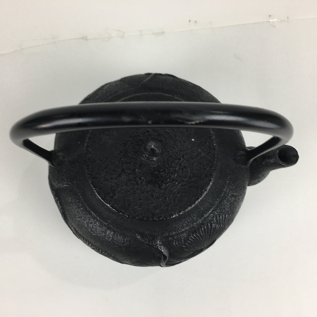Japanese Cast Iron Teapot Vtg Kyusu Tetsubin Kettle Pine Tree Tekki Black T80