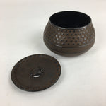 Japanese Cast Iron Wastewater Receptacle Vtg Nanbu Tekki Tea Ceremony Kensui T84