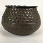 Japanese Cast Iron Wastewater Receptacle Vtg Nanbu Tekki Tea Ceremony Kensui T84