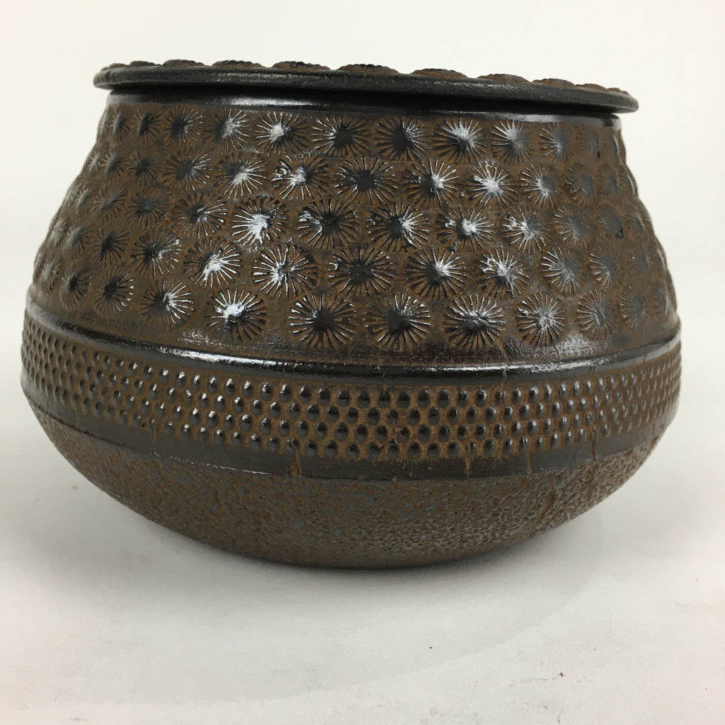 Japanese Cast Iron Wastewater Receptacle Vtg Nanbu Tekki Tea Ceremony Kensui T84