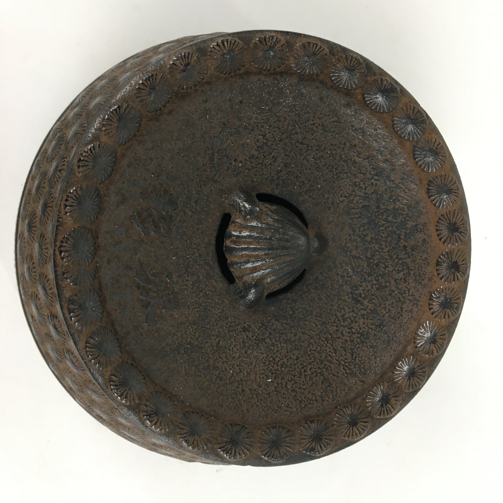 Japanese Cast Iron Wastewater Receptacle Vtg Nanbu Tekki Tea Ceremony Kensui T84