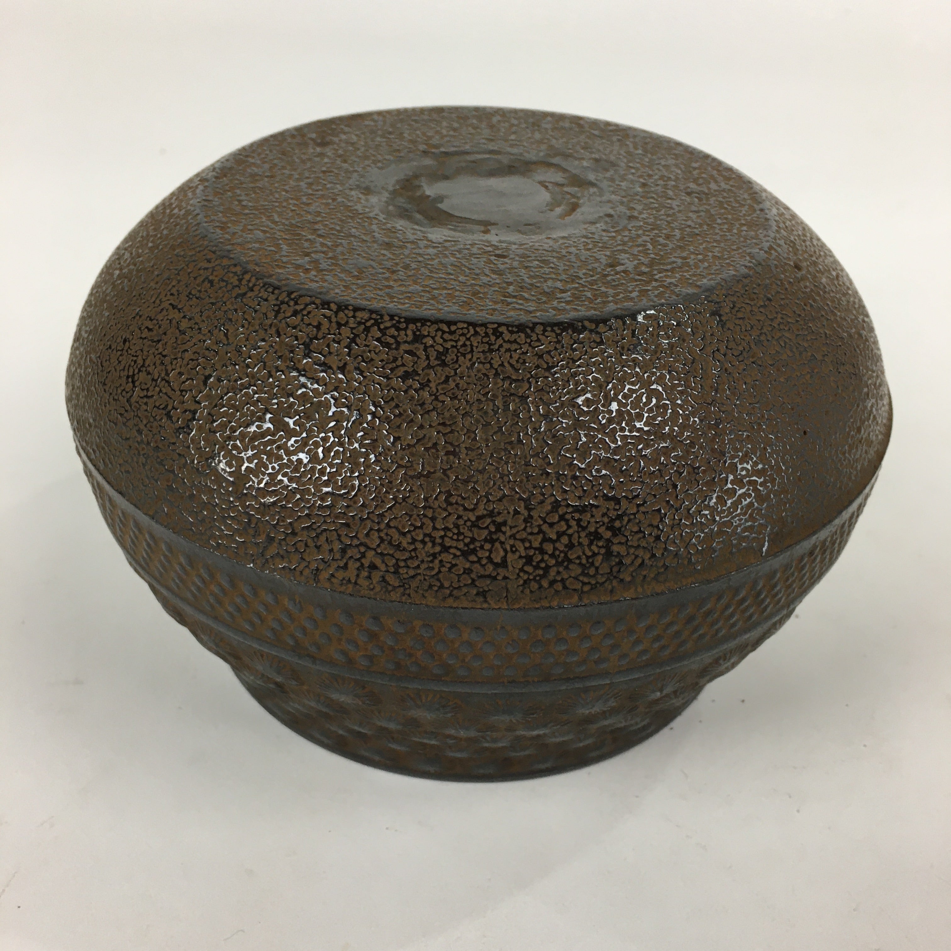 Japanese Cast Iron Wastewater Receptacle Vtg Nanbu Tekki Tea Ceremony Kensui T84