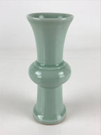 Japanese Celadon Flower Vase Vtg Boxed Kabin Ikebana Arrangement PX644