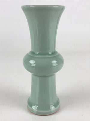 Japanese Celadon Flower Vase Vtg Boxed Kabin Ikebana Arrangement PX644