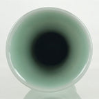 Japanese Celadon Flower Vase Vtg Boxed Kabin Ikebana Arrangement PX644