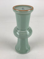 Japanese Celadon Flower Vase Vtg Boxed Kabin Ikebana Arrangement PX644
