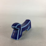 Japanese Celadon Porcelain Chopstick Rest Holder Vtg Hashioki Blue Snake CR146