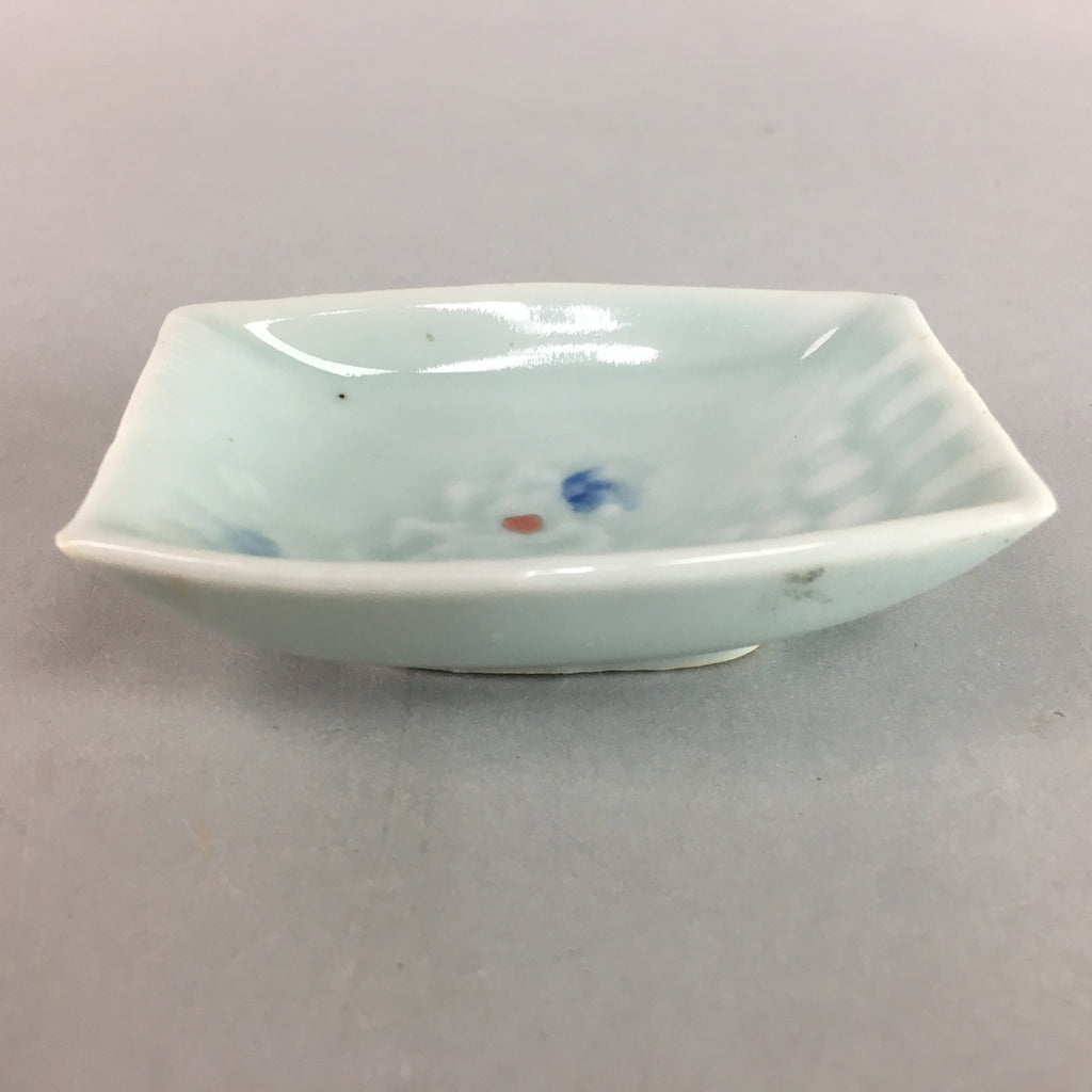 Japanese Celadon Porcelain Small Plate Shallow Bowl Kozara Rectangle Seiji PT923