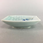 Japanese Celadon Porcelain Small Plate Shallow Bowl Kozara Rectangle Seiji PT923