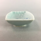 Japanese Celadon Porcelain Small Plate Shallow Bowl Kozara Rectangle Seiji PT923