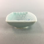 Japanese Celadon Porcelain Small Plate Shallow Bowl Kozara Rectangle Seiji PT923