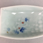 Japanese Celadon Porcelain Small Plate Shallow Bowl Kozara Rectangle Seiji PT923