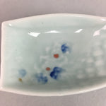 Japanese Celadon Porcelain Small Plate Shallow Bowl Kozara Rectangle Seiji PT923