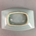 Japanese Celadon Porcelain Small Plate Shallow Bowl Kozara Rectangle Seiji PT923