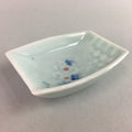 Japanese Celadon Porcelain Small Plate Shallow Bowl Kozara Rectangle Seiji PT923