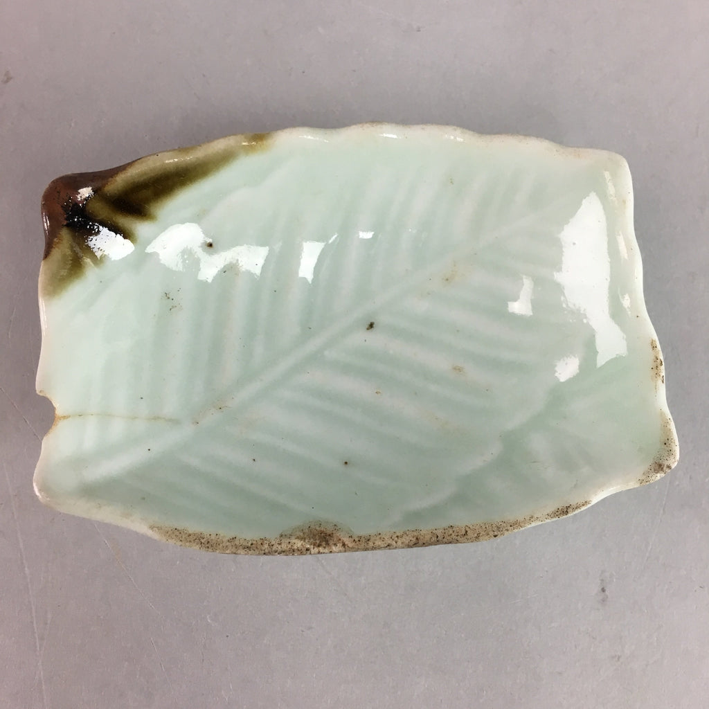 Japanese Celadon Porcelain Small Plate Shallow Bowl Kozara Rectangle Seiji PT924