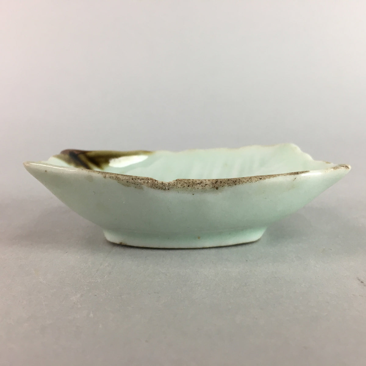 Japanese Celadon Porcelain Small Plate Shallow Bowl Kozara Rectangle Seiji PT924