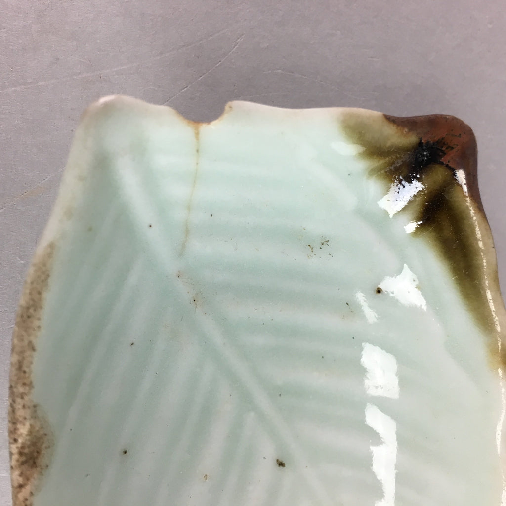 Japanese Celadon Porcelain Small Plate Shallow Bowl Kozara Rectangle Seiji PT924