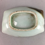 Japanese Celadon Porcelain Small Plate Shallow Bowl Kozara Rectangle Seiji PT924
