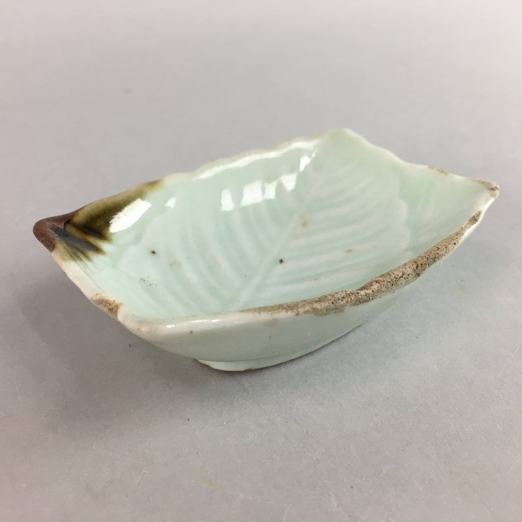 Japanese Celadon Porcelain Small Plate Shallow Bowl Kozara Rectangle Seiji PT924