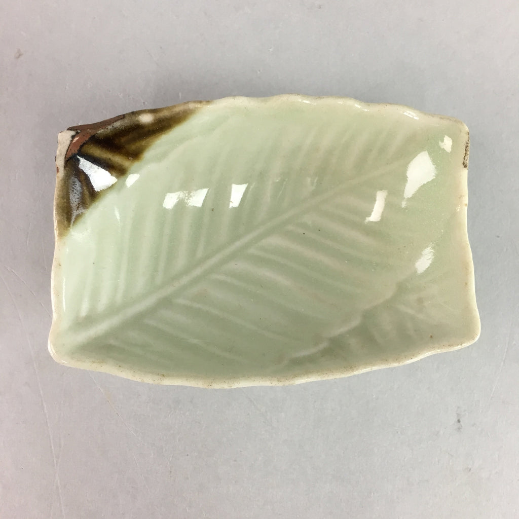Japanese Celadon Porcelain Small Plate Shallow Bowl Kozara Rectangle Seiji PT925
