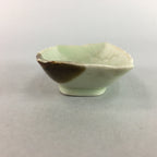 Japanese Celadon Porcelain Small Plate Shallow Bowl Kozara Rectangle Seiji PT925