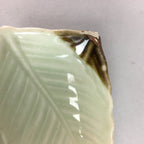 Japanese Celadon Porcelain Small Plate Shallow Bowl Kozara Rectangle Seiji PT925