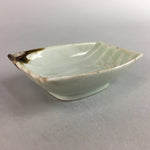 Japanese Celadon Porcelain Small Plate Shallow Bowl Kozara Rectangle Seiji PT926