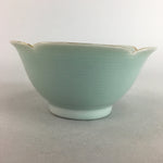 Japanese Celadon Small Bowl Vtg Porcelain Green Kobachi Gourd Chess Floral PT668