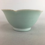 Japanese Celadon Small Bowl Vtg Porcelain Green Kobachi Gourd Chess Floral PT668