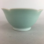 Japanese Celadon Small Bowl Vtg Porcelain Green Kobachi Gourd Chess Floral PT671