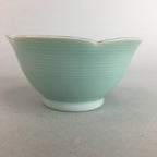Japanese Celadon Small Bowl Vtg Porcelain Green Kobachi Gourd Chess Floral PT671
