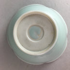 Japanese Celadon Small Bowl Vtg Porcelain Green Kobachi Gourd Chess Floral PT671