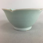 Japanese Celadon Small Bowl Vtg Porcelain Green Kobachi Gourd Chess Floral PT673