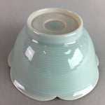 Japanese Celadon Small Bowl Vtg Porcelain Green Kobachi Gourd Chess Floral PT674