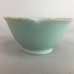 Japanese Celadon Small Bowl Vtg Porcelain Green Kobachi Gourd Chess Floral PT676