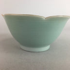 Japanese Celadon Small Bowl Vtg Porcelain Green Kobachi Gourd Chess Floral PT676