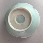 Japanese Celadon Small Bowl Vtg Porcelain Green Kobachi Gourd Chess Floral PT676