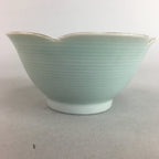 Japanese Celadon Small Bowl Vtg Porcelain Green Kobachi Gourd Chess Floral PT677