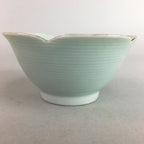 Japanese Celadon Small Bowl Vtg Porcelain Green Kobachi Gourd Chess Floral PT677