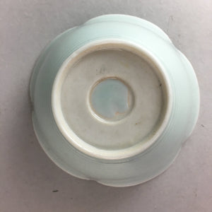 Japanese Celadon Small Bowl Vtg Porcelain Green Kobachi Gourd Chess Floral PT677