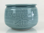 Japanese Celadon Wastewater Receptacle Tea Ceremony Basin Bowl Vtg Kensui GTB938