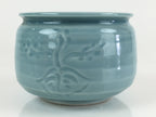 Japanese Celadon Wastewater Receptacle Tea Ceremony Basin Bowl Vtg Kensui GTB938