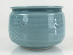 Japanese Celadon Wastewater Receptacle Tea Ceremony Basin Bowl Vtg Kensui GTB938