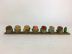 Japanese Ceramic 7 Lucky Gods Statue Raccoon Dog Vtg Figurine Okimono BD762